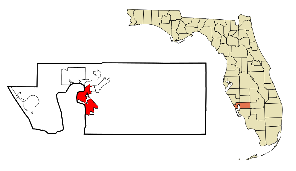 Locator map of Punta Gorda