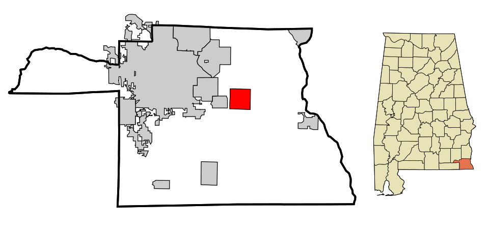 Locator map of Ashford