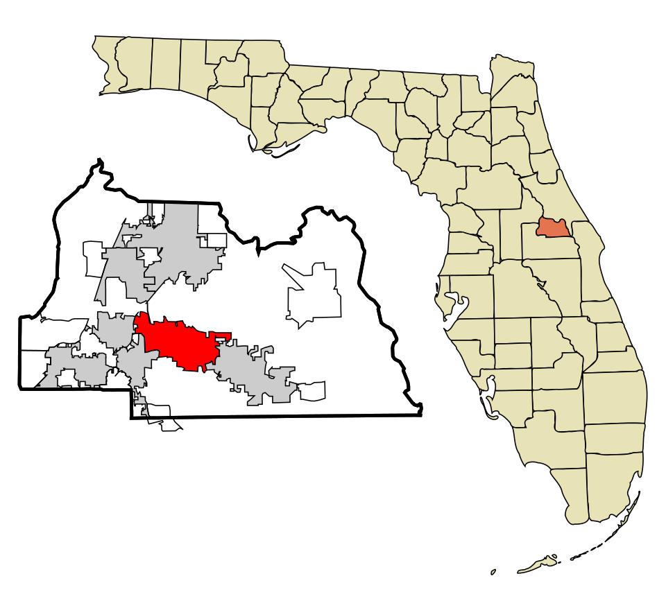 Locator map of Winter Springs
