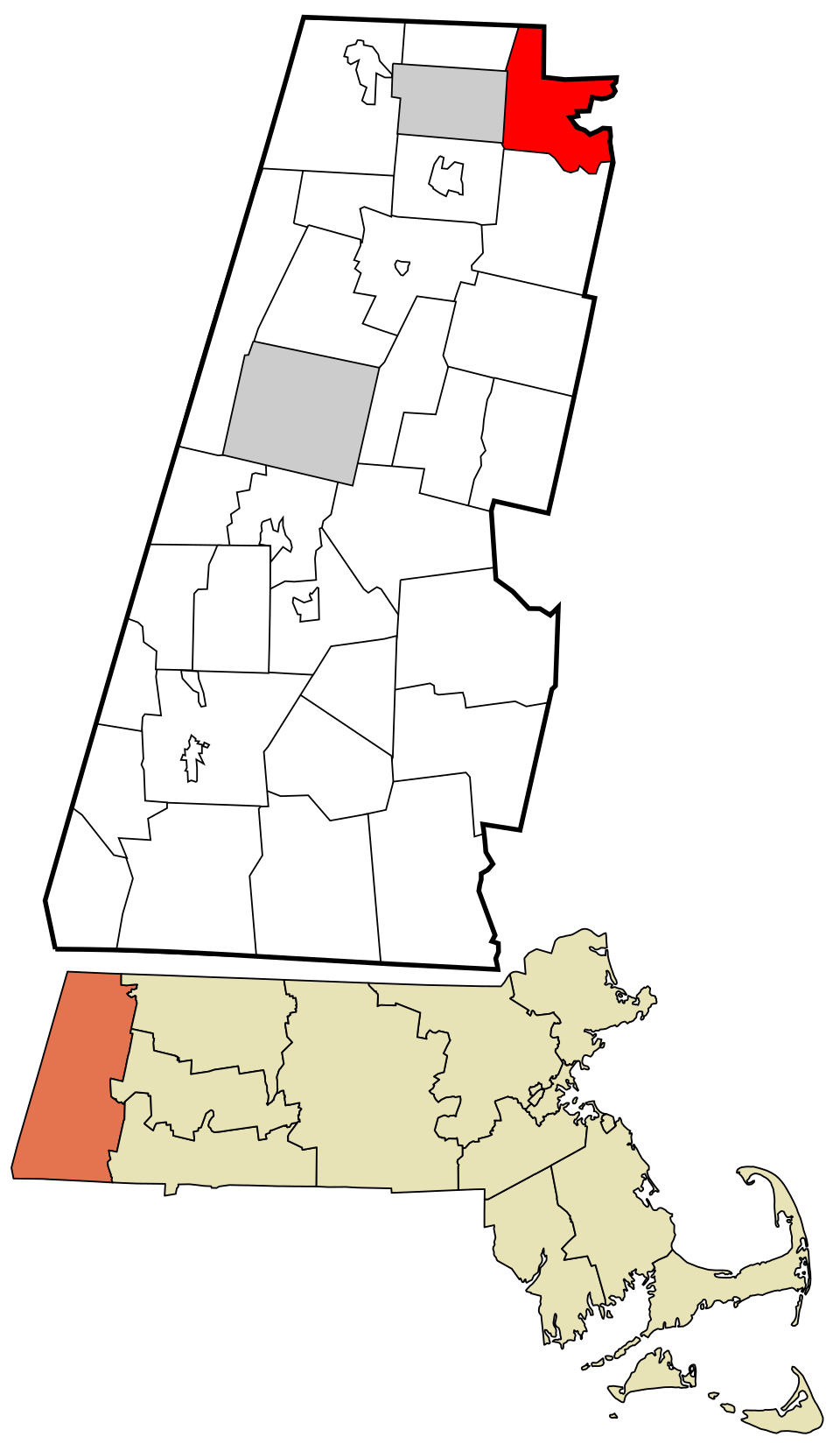 Locator map of Florida