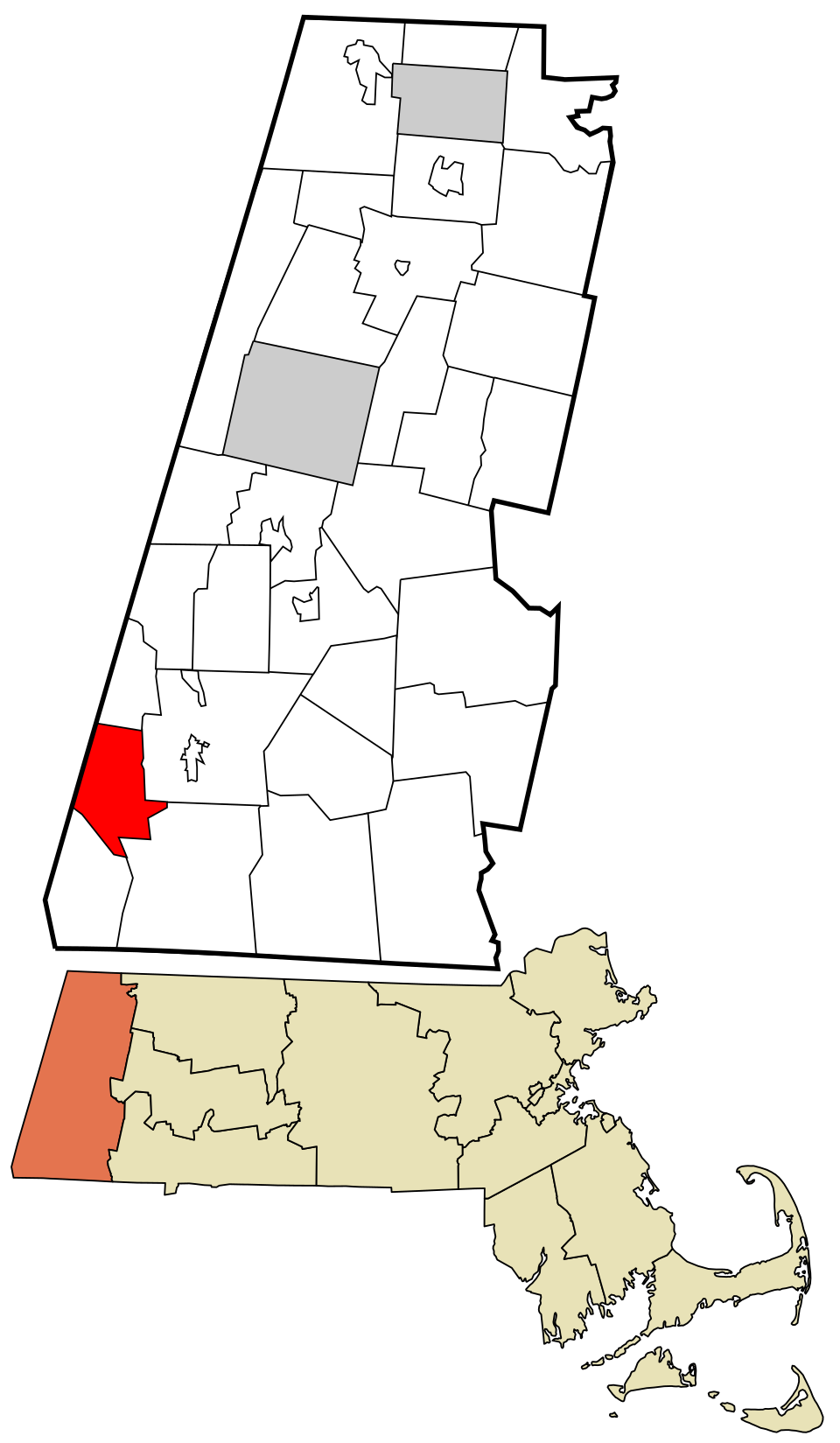 Locator map of Egremont