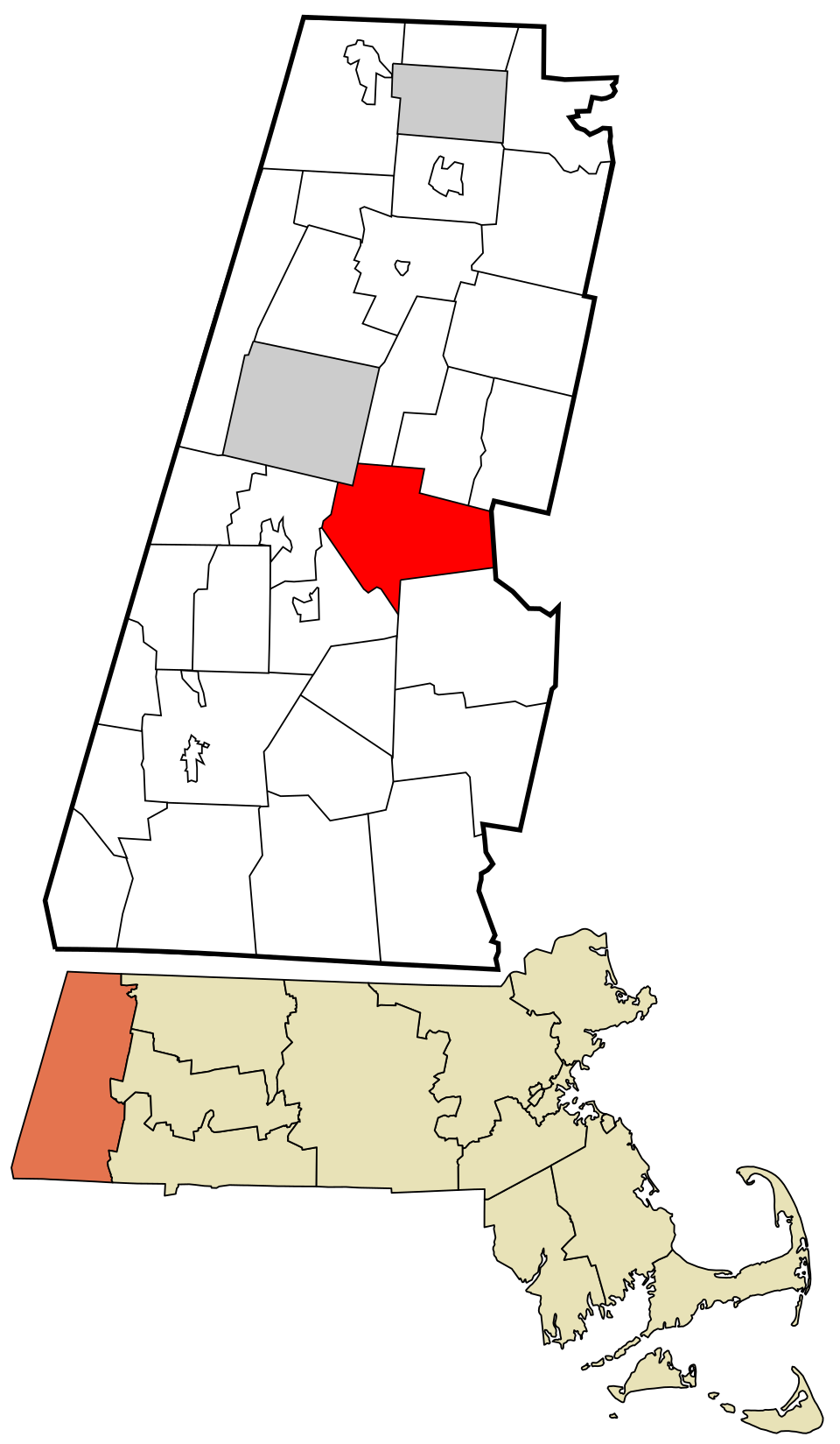 Locator map of Washington