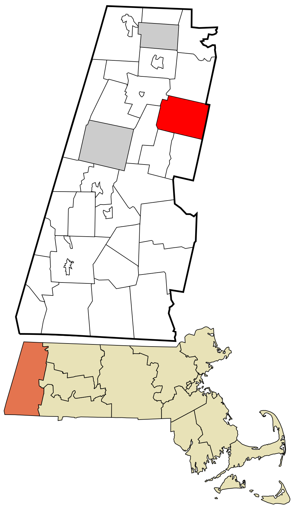 Locator map of Windsor