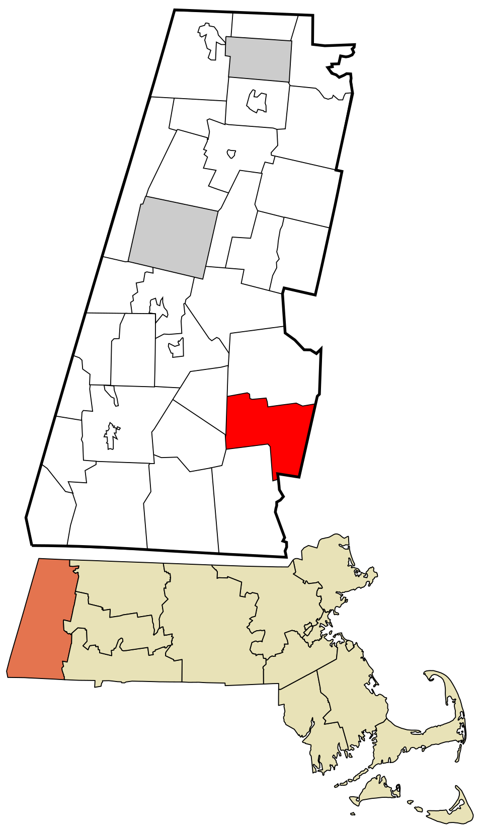 Locator map of Otis
