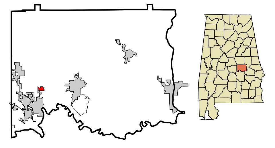 Locator map of Elmore