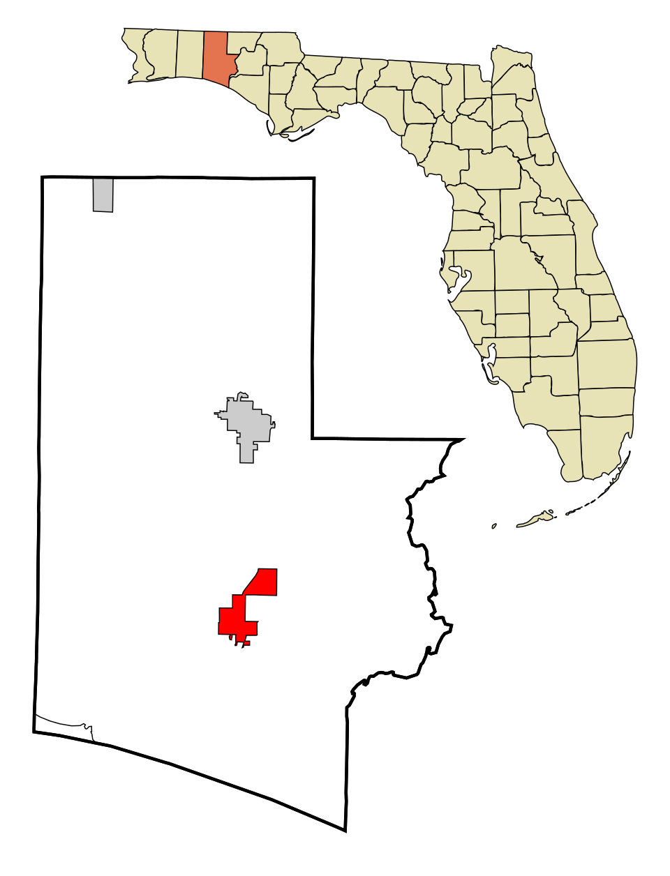 Locator map of Freeport