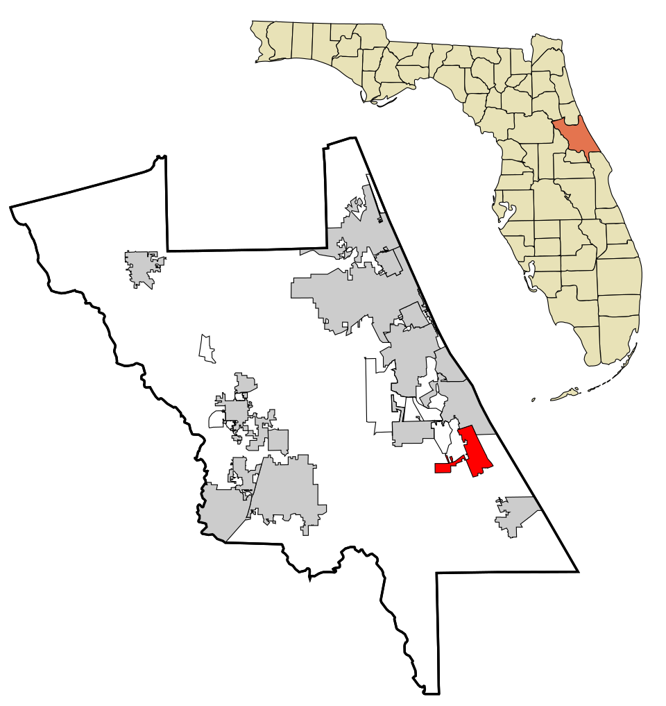 Locator map of Edgewater