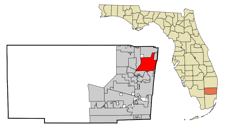 Map of Pompano Beach