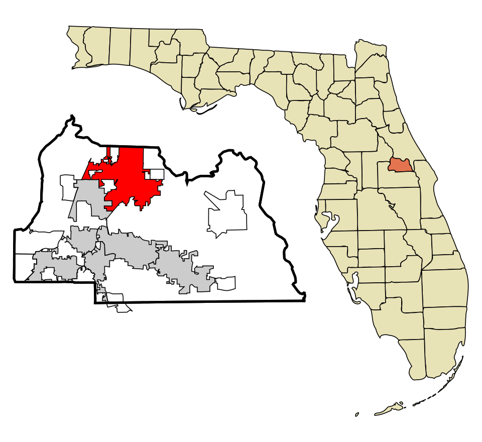 Locator map of Sanford