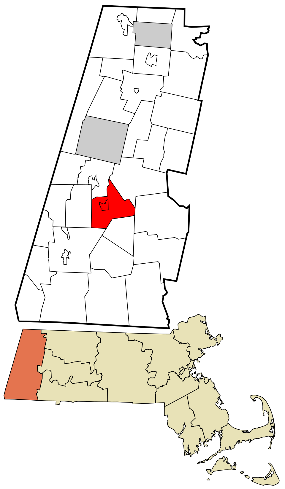 Locator map of Lee