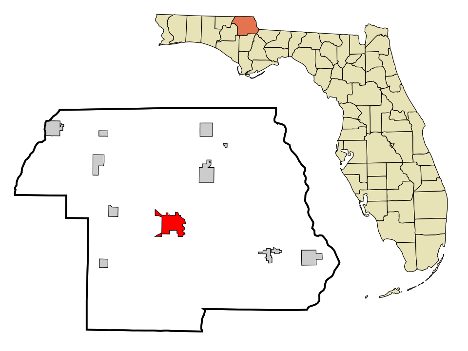 Locator map of Marianna