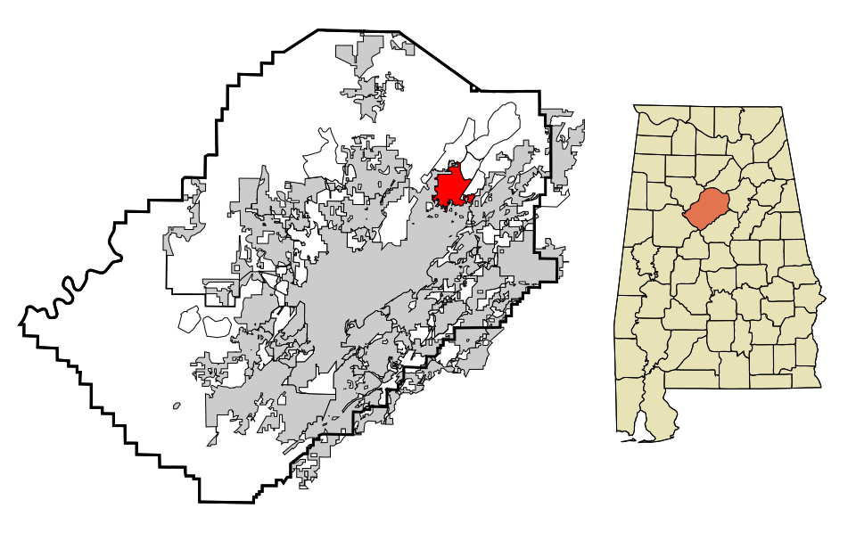 Locator map of Center Point