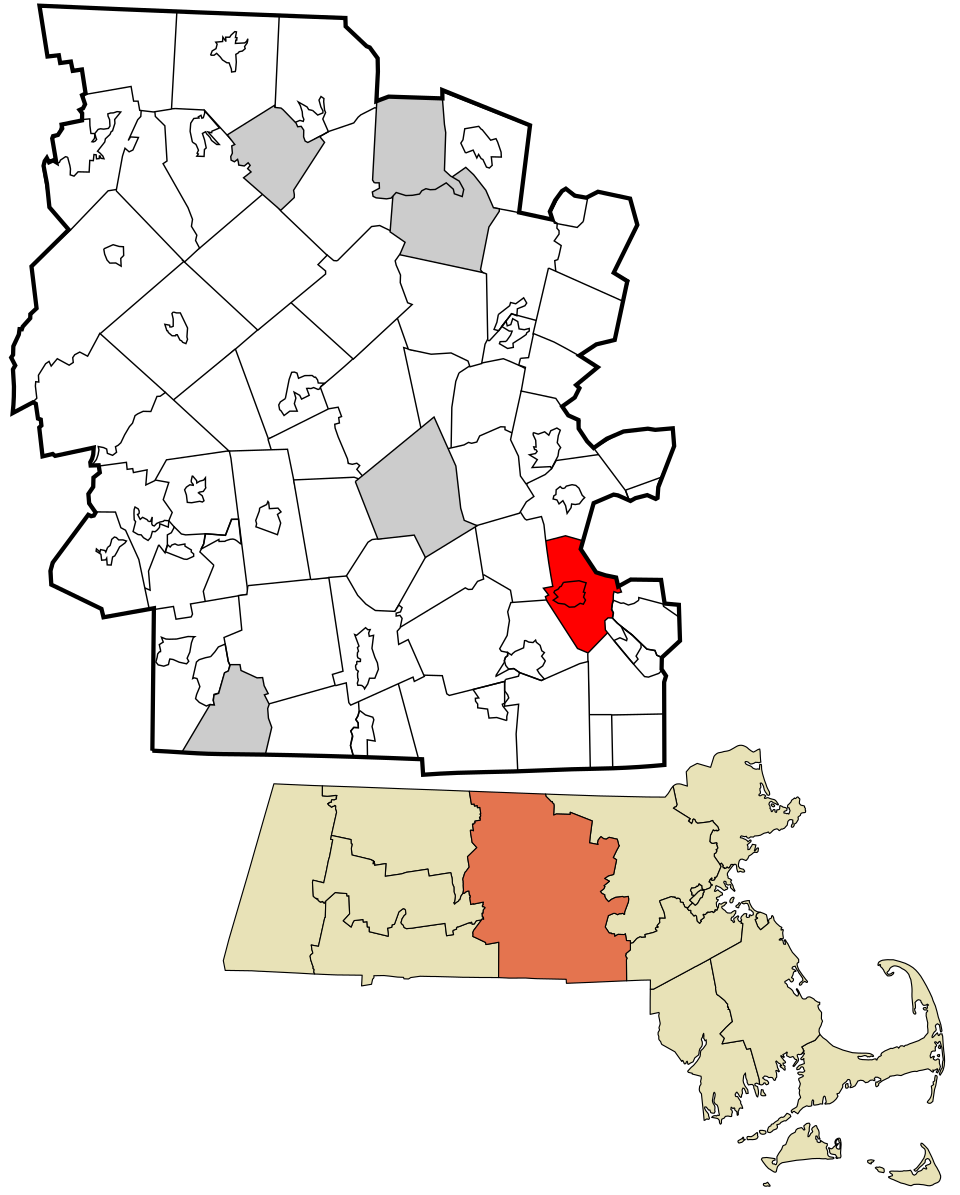 Locator map of Upton
