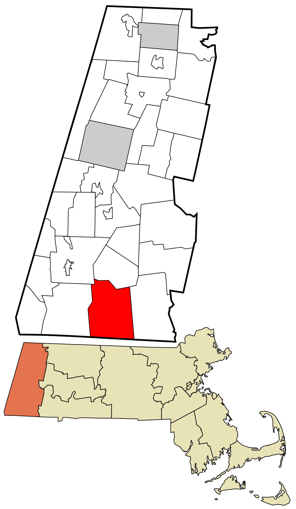Locator map of New Marlborough