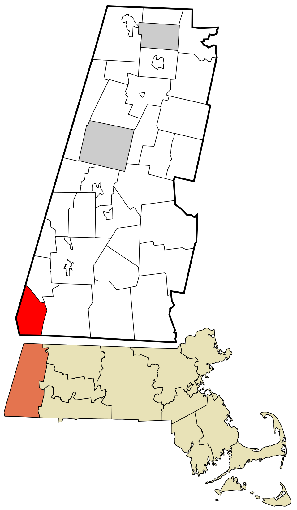 Locator map of Mount Washington
