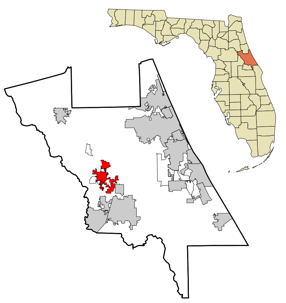 Locator map of DeLand