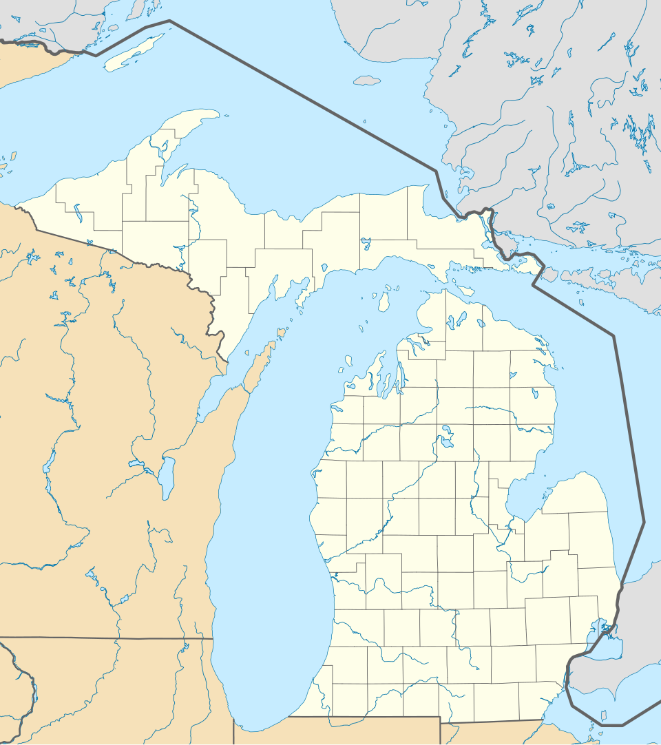 Locator map of Au Sable