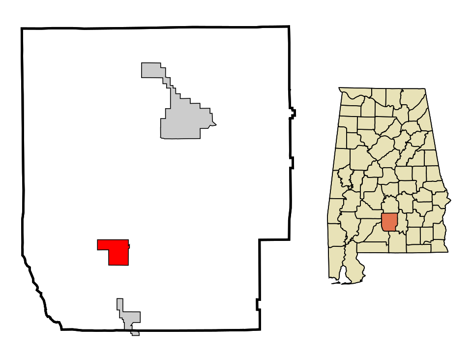 Locator map of Georgiana