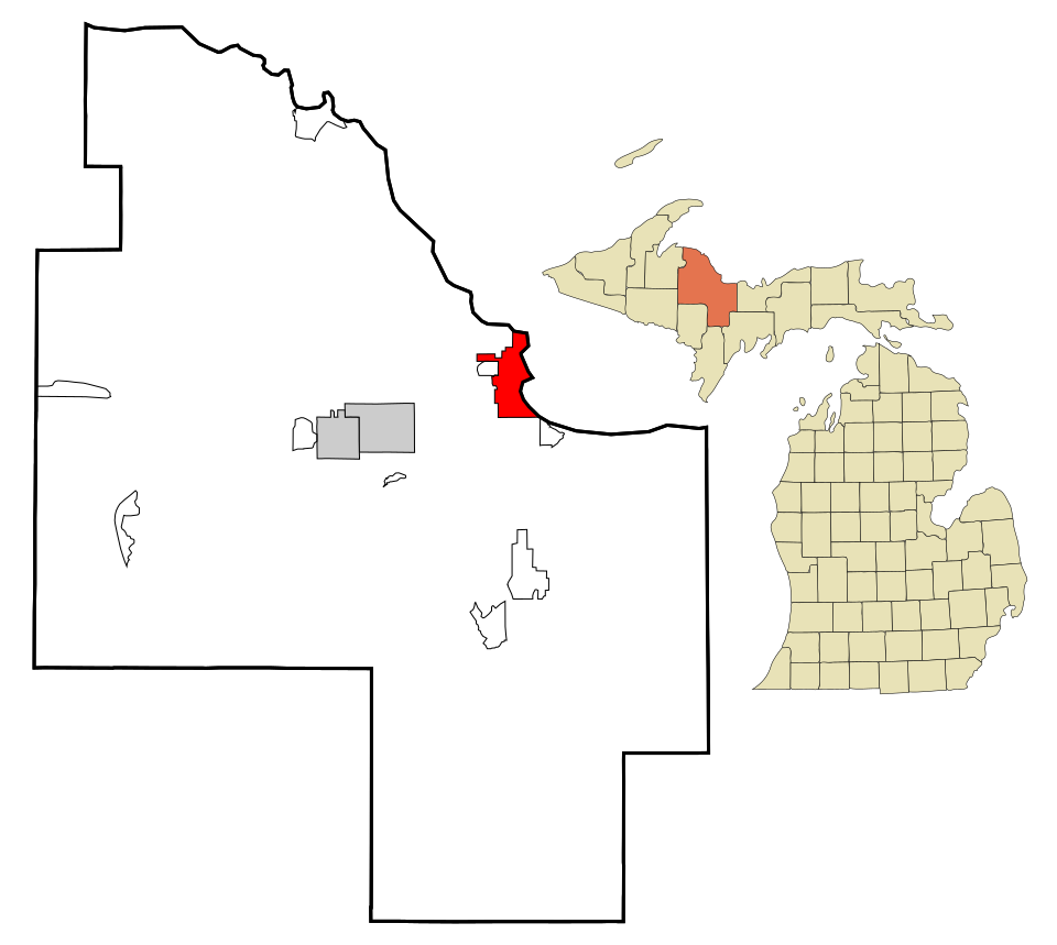 Locator map of Marquette