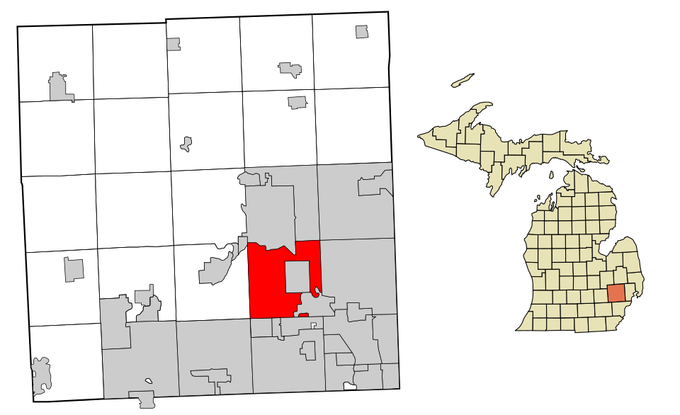 Locator map of Bloomfield
