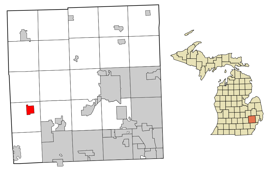 Locator map of Milford