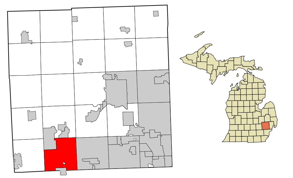 Locator map of Novi