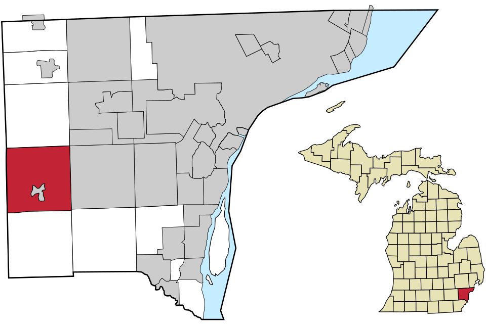 Locator map of Van Buren
