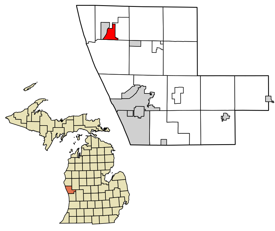Locator map of Whitehall