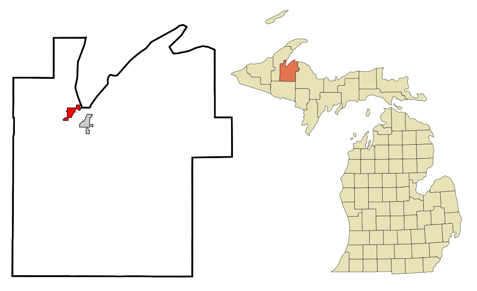 Locator map of Baraga