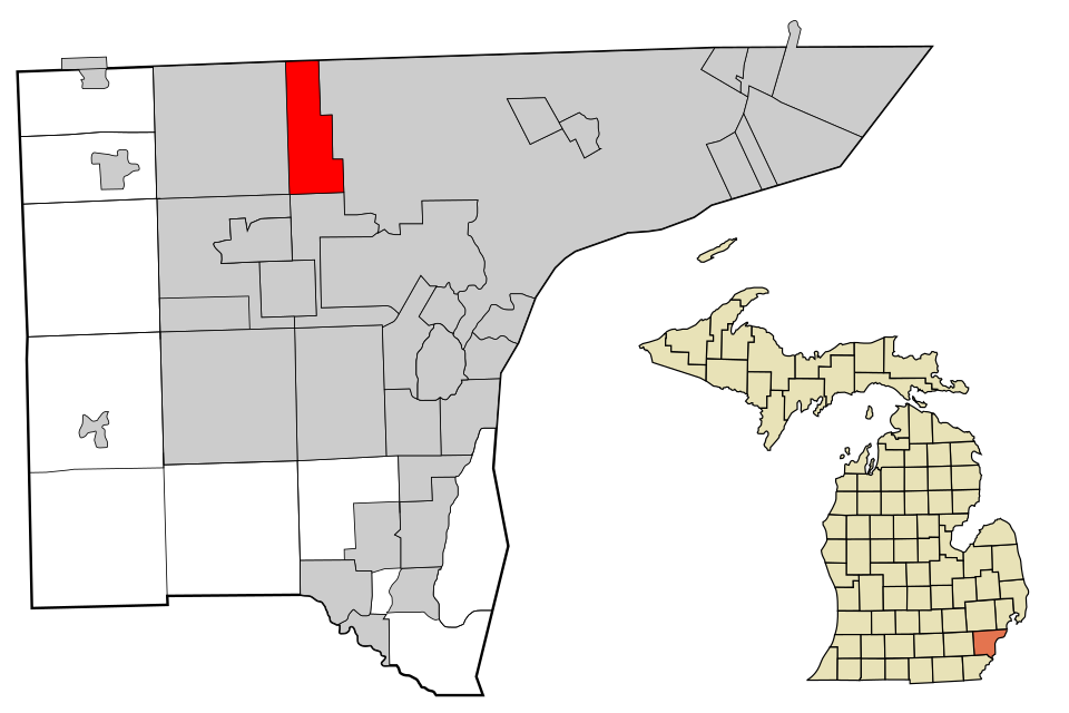 Locator map of Redford
