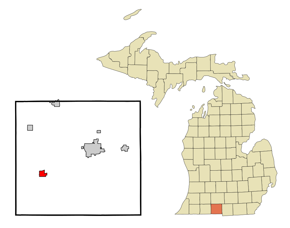 Locator map of Bronson