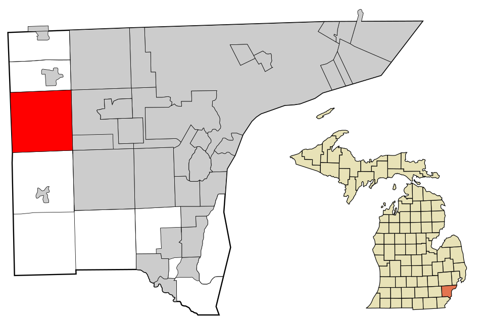 Locator map of Canton