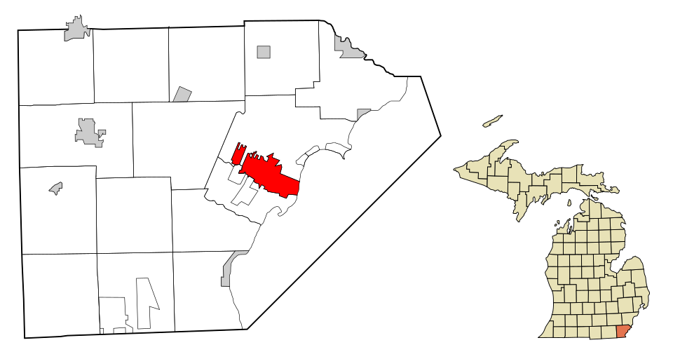 Locator map of Monroe
