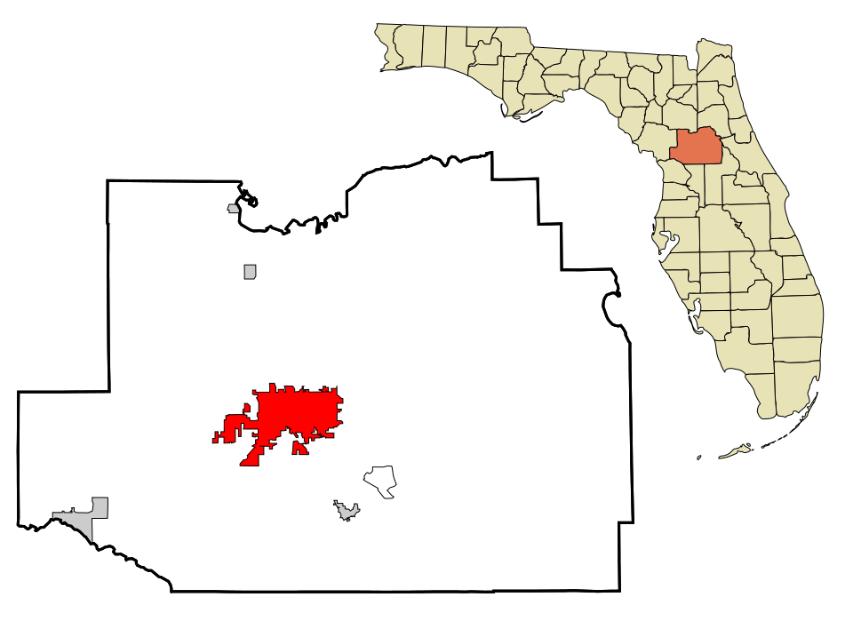 Locator map of Ocala