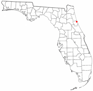 Locator map of Palm Coast