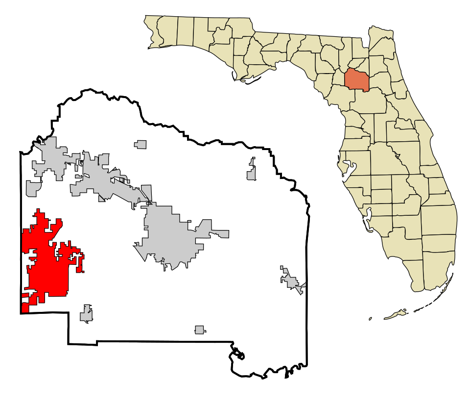 Locator map of Newberry