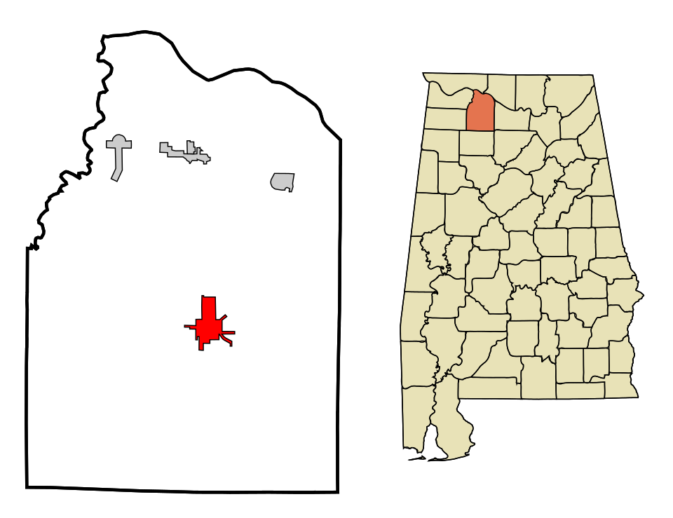 Locator map of Moulton