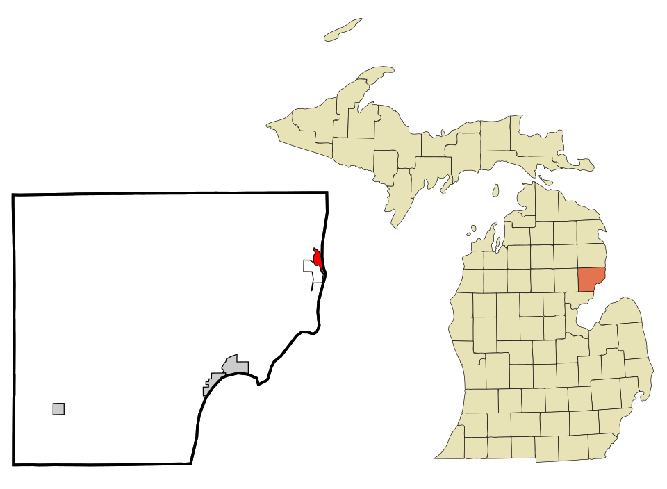 Locator map of Oscoda charter