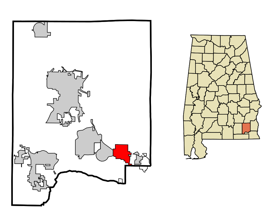 Locator map of Midland