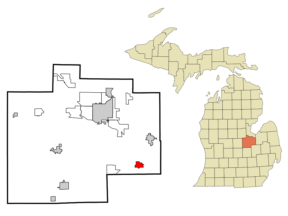Locator map of Birch Run