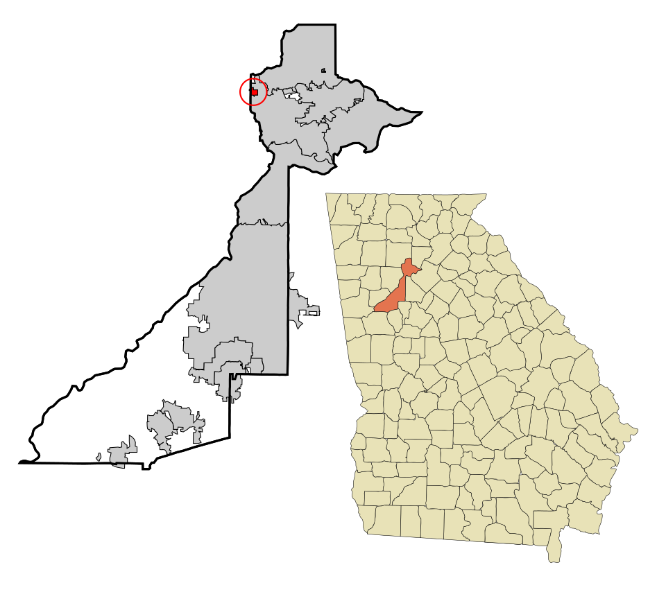 Locator map of Mountain Park