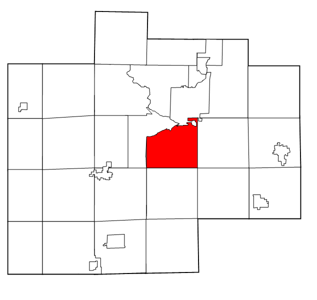 Locator map of Spaulding