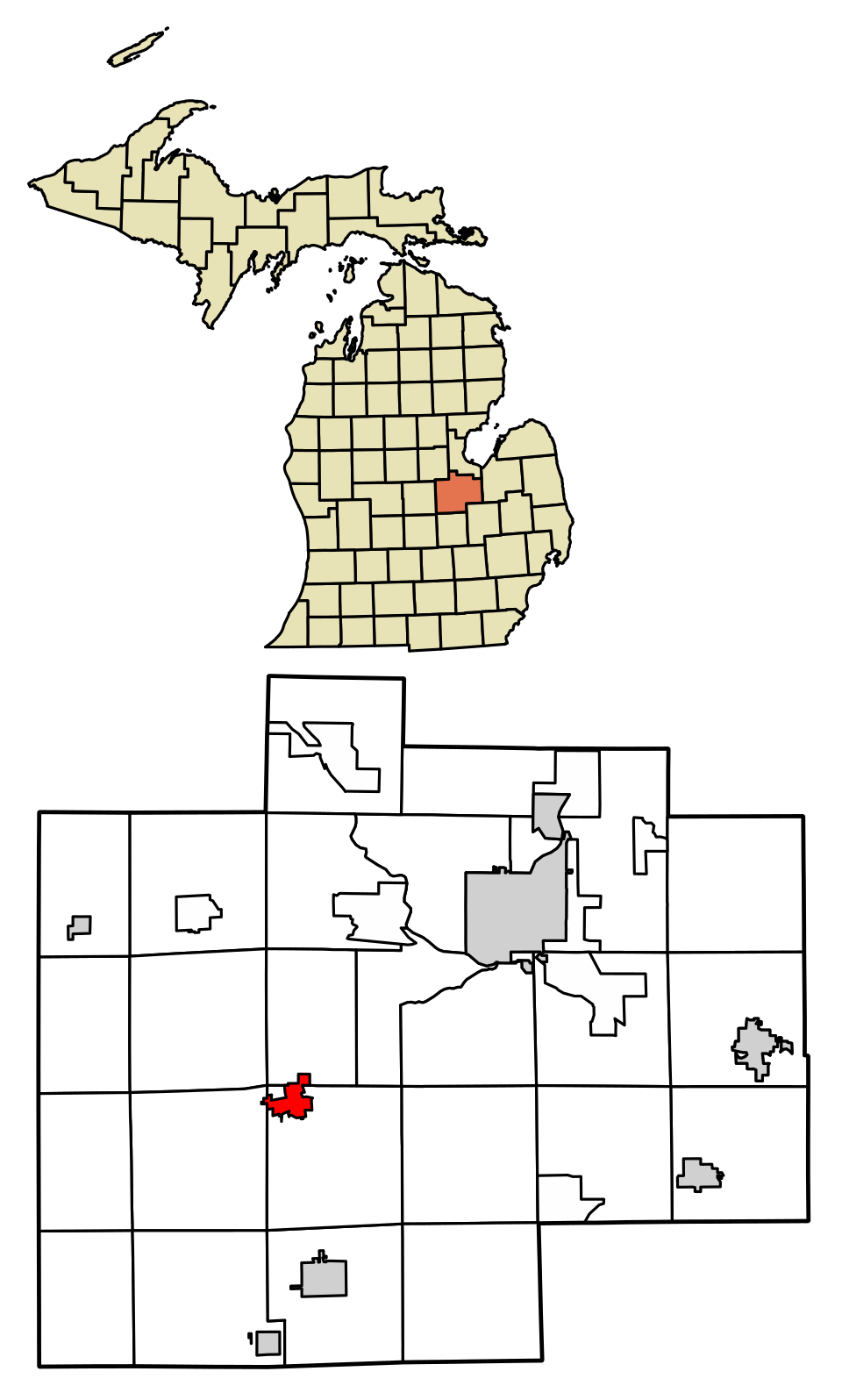 Locator map of St. Charles