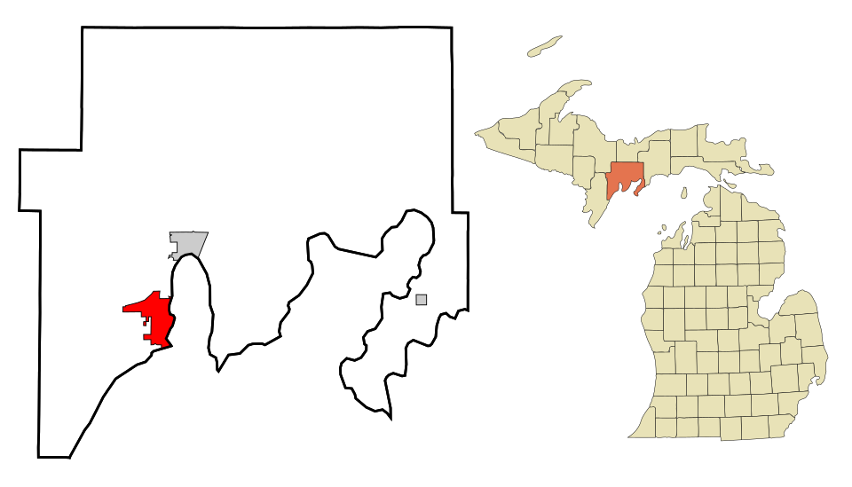 Map of Escanaba