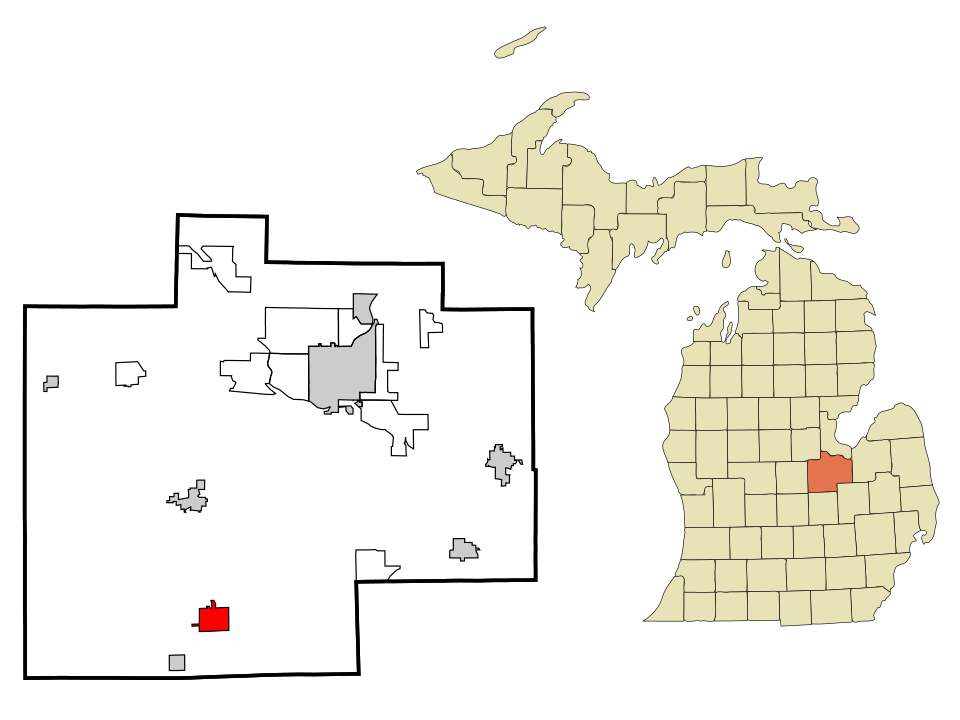 Locator map of Chesaning