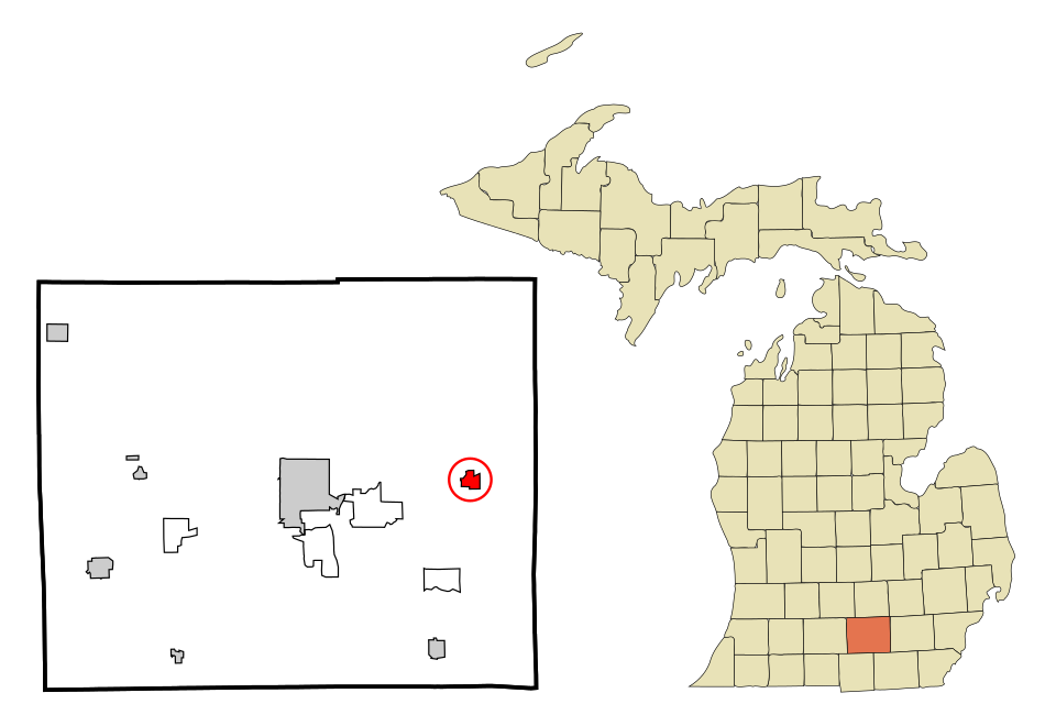 Locator map of Grass Lake