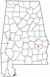 Locator map of Union Springs