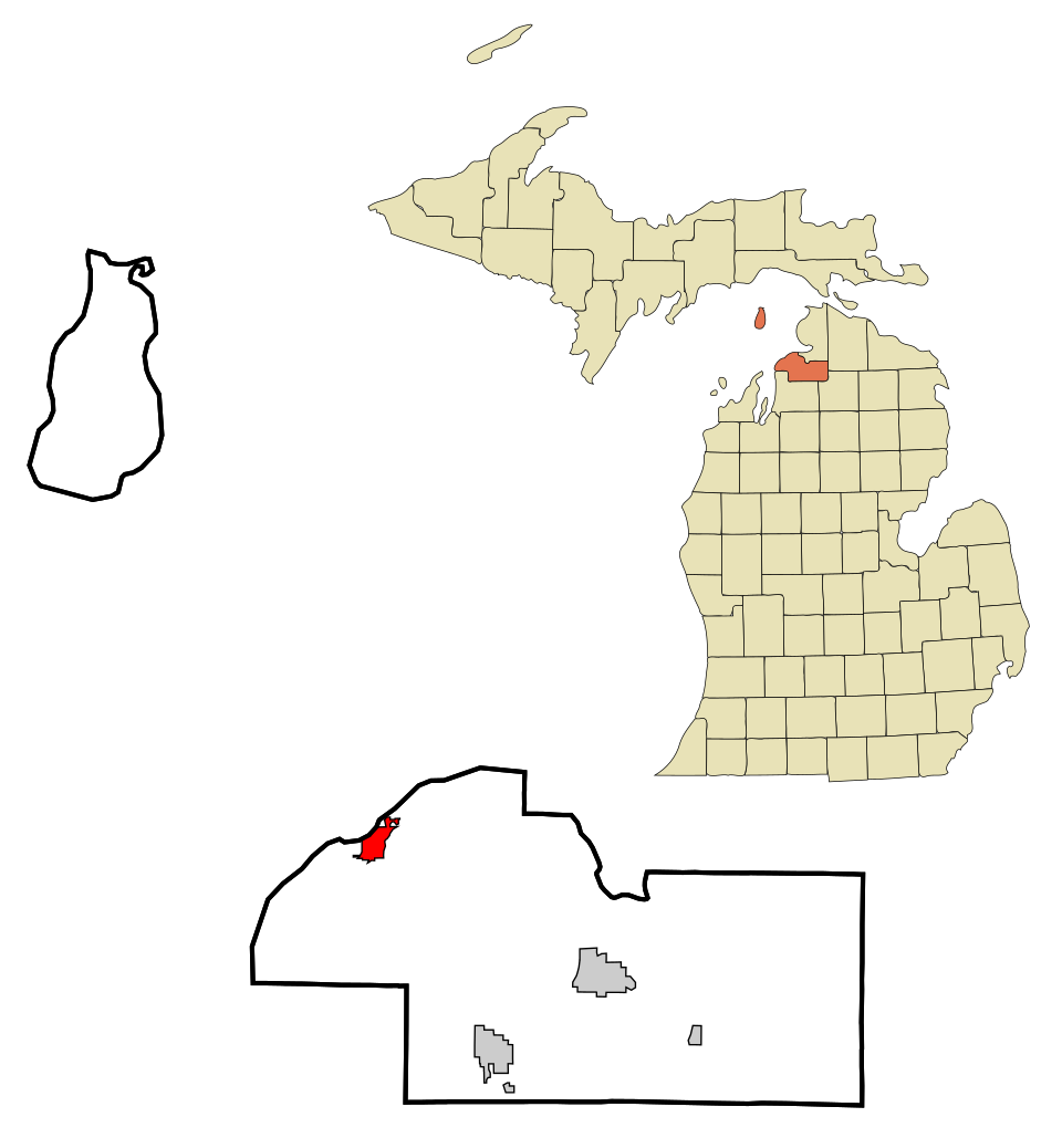 Locator map of Charlevoix