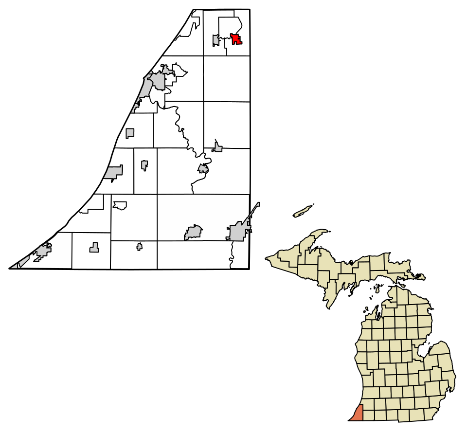 Locator map of Watervliet