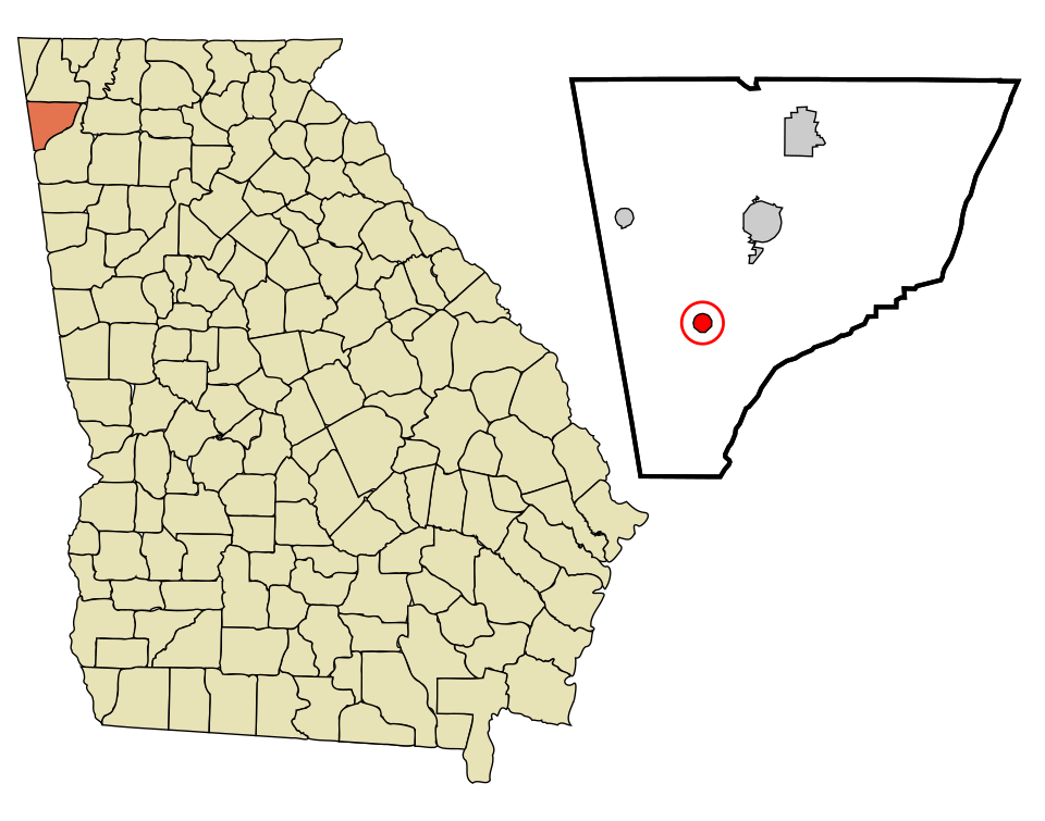 Locator map of Lyerly